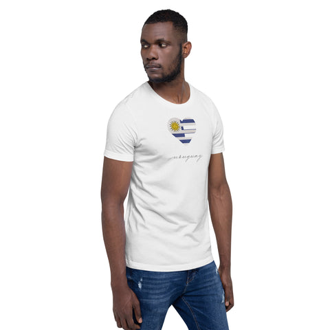 Uruguay Heart Unisex Tee