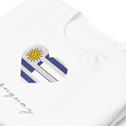 Uruguay Heart Unisex Tee