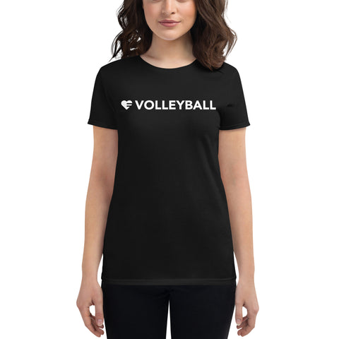 Heart=Volleyball Ultra Slim Fit Triblend Tee