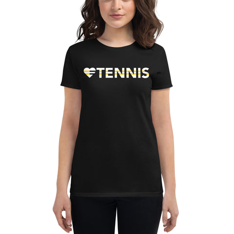 Heart=Tennis Ultra Slim Fit Triblend Tee
