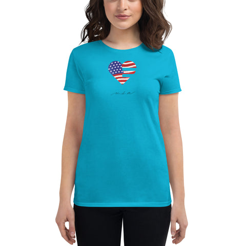 USA Heart Ultra Slim Fit Tee