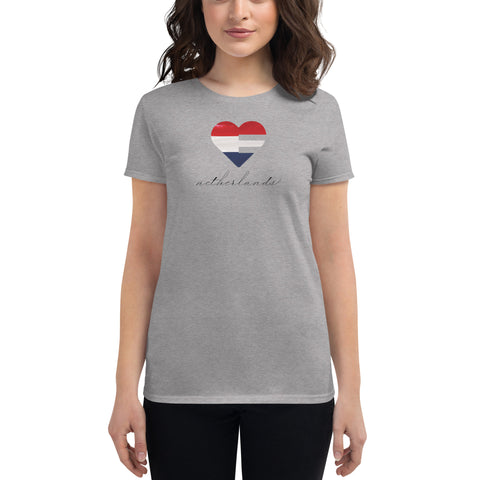 Netherlands Heart Slim Fit Tee