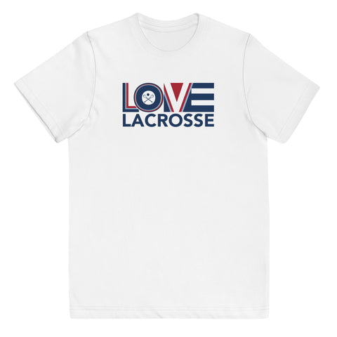 LOV=Lacrosse Youth Tee (8yrs-12yrs)