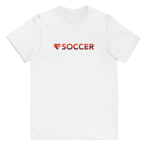 Heart=Soccer Youth Tee (8yrs-12yrs)