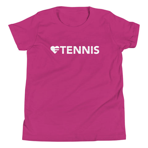 Heart=Tennis Slim Girls Tee