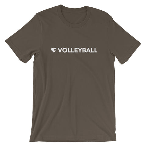Army Heart=Volleyball Unisex Tee