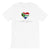 White South Africa Heart Unisex Tee