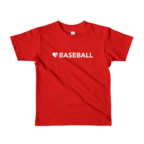 Red Heart=Baseball Kids Tee