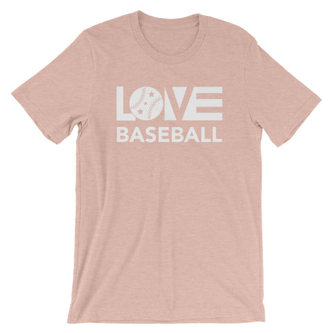 Prism peach LOV=Baseball Unisex Tee