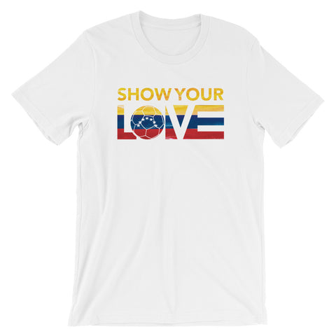 White Show Your Love Venezuela Unisex Tee