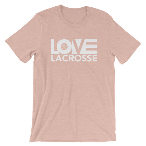 Peach LOV=Lacrosse Unisex Tee