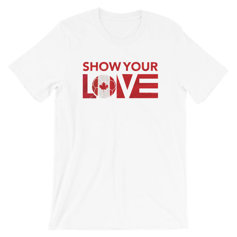 Show Your Love Canada Unisex Tee - white