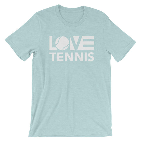 Ice blue LOV=Tennis Unisex Tee
