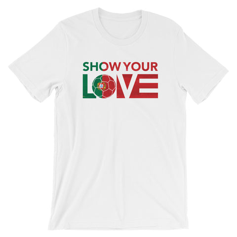 White Show Your Love Portugal Unisex Tee