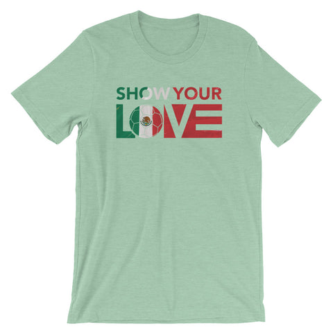 Heather Prism Mint Show Your Love Mexico Unisex Tee
