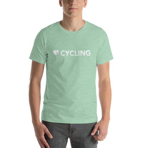Heather Prism Mint Heart=Cycling Unisex Tee