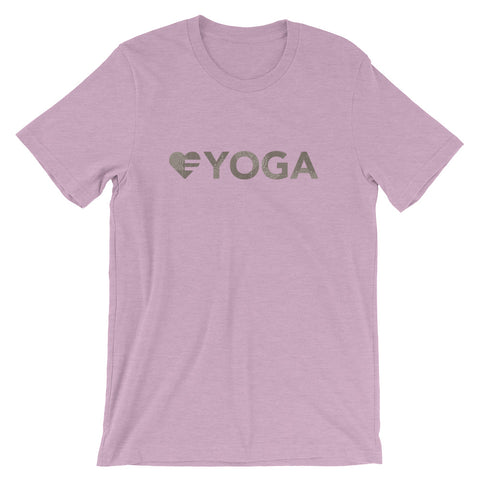 Prism lilac Heart=Yoga Unisex Tee
