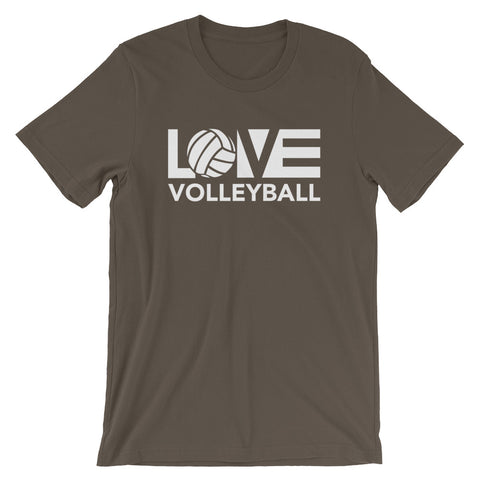 Army LOV=Volleyball Unisex Tee