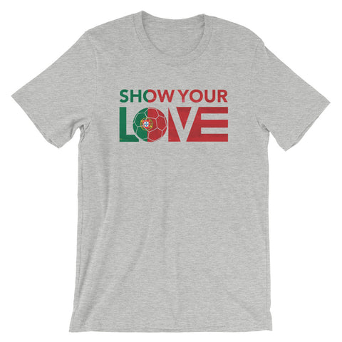Athletic Show Your Love Portugal Unisex Tee