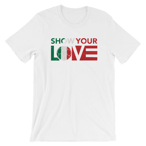 White Show Your Love Italy Unisex Tee
