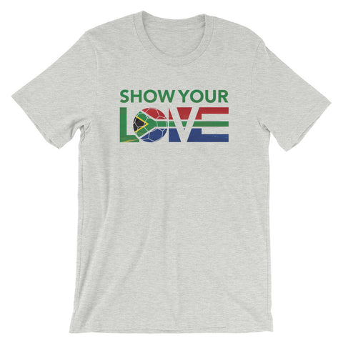Athletic Heather Show Your Love South Africa Unisex Tee