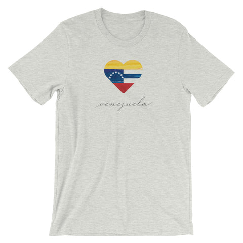 Ash Venezuela Heart Unisex Tee