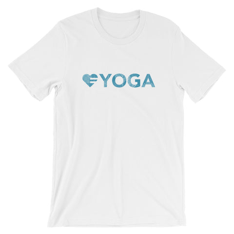 White Heart=Yoga Unisex Tee