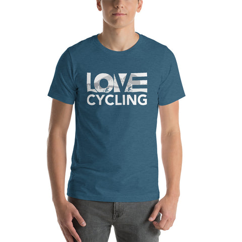 Deep teal LOV=Cycling Unisex Tee