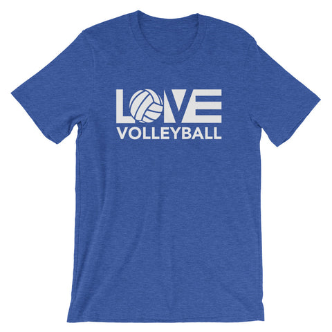 True Royal LOV=Volleyball Unisex Tee