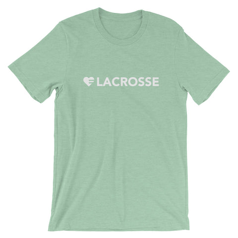 Prism Mint Heart=Lacrosse Unisex Tee