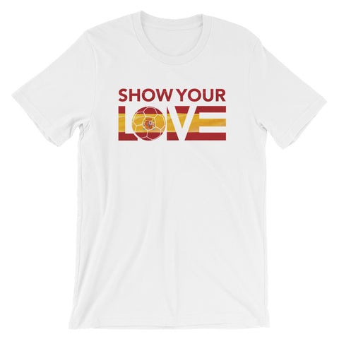 White Show Your Love Spain Unisex Tee