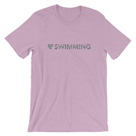 Prism lilac Heart=Swimming Unisex Tee