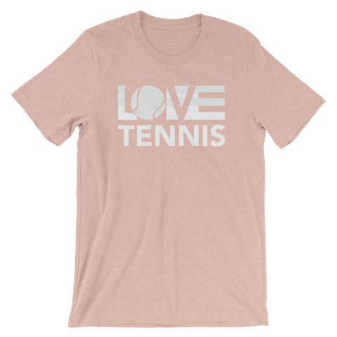 Peach LOV=Tennis Unisex Tee