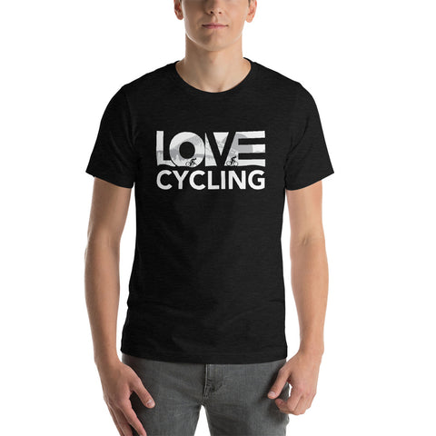 Black LOV=Cycling Unisex Tee