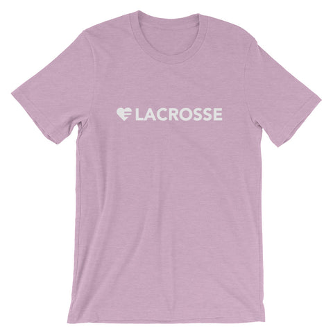 Prism Lilac Heart=Lacrosse Unisex Tee