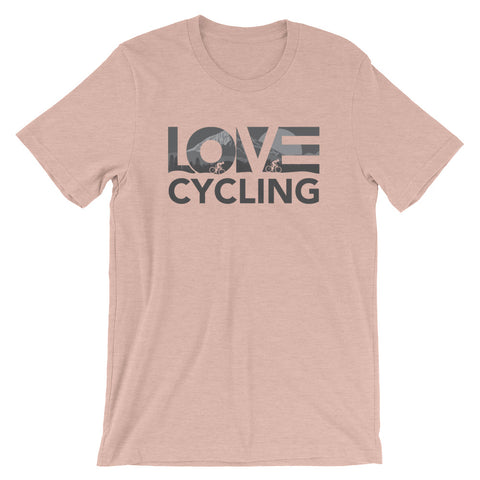 Prism peach LOV=Cycling Unisex Tee