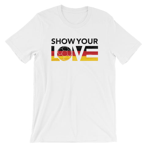 White Show Your Love Germany Unisex Tee