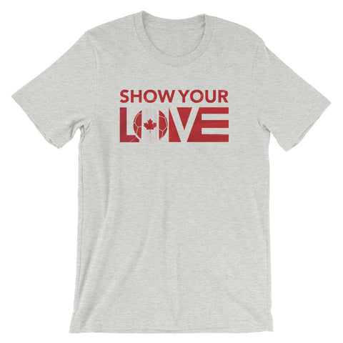Athletic Heather Show Your Love Canada Unisex Tee