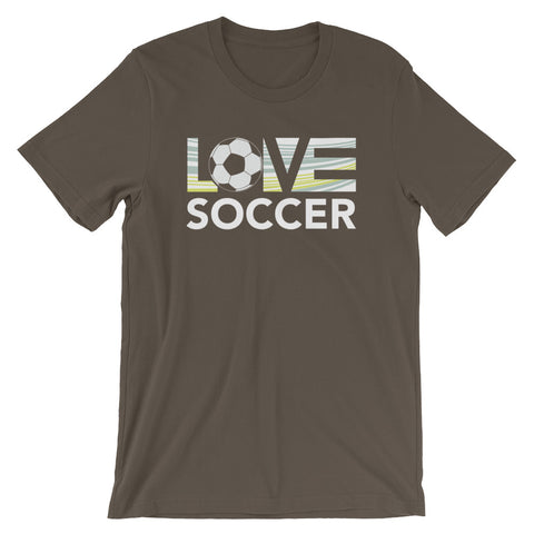 Army LOV=Soccer Unisex Tee