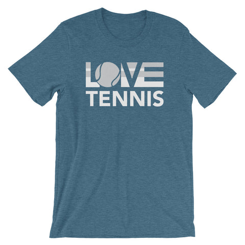 Deep teal LOV=Tennis Unisex Tee