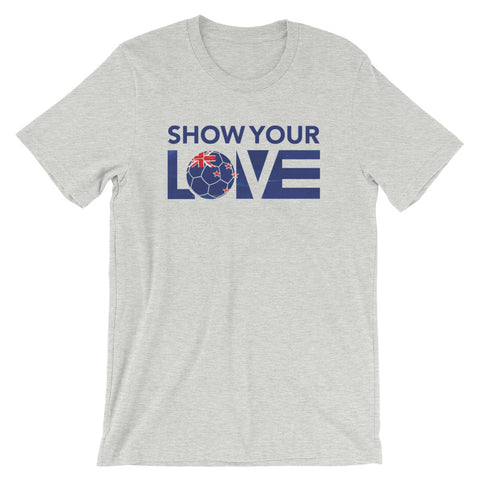 Athletic Heather Show Your Love New Zealand Unisex Tee
