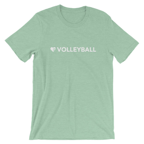 Prism mint Heart=Volleyball Unisex Tee
