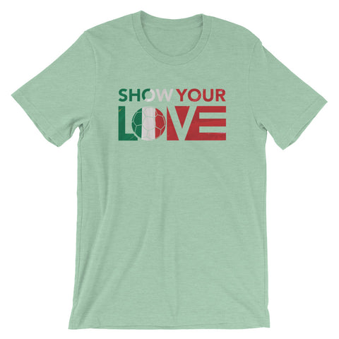 Heather Prism Mint Show Your Love Italy Unisex Tee
